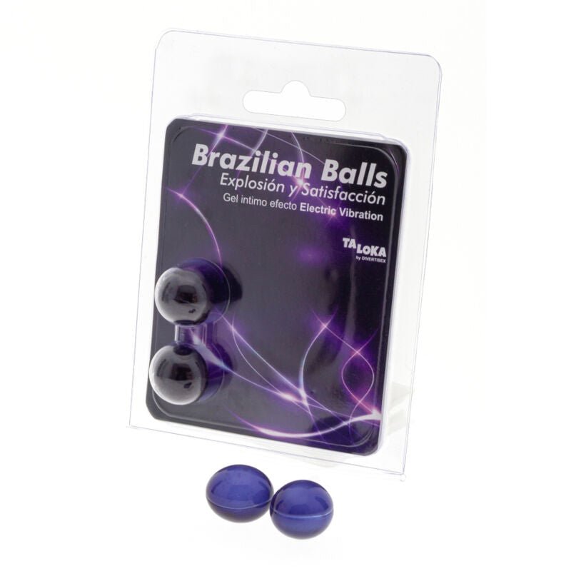 TALOKA - 2 BRAZILIAN BALLS ELECTRIC VIBRATING EFFECT EXCITING GEL - Toys "n" Us