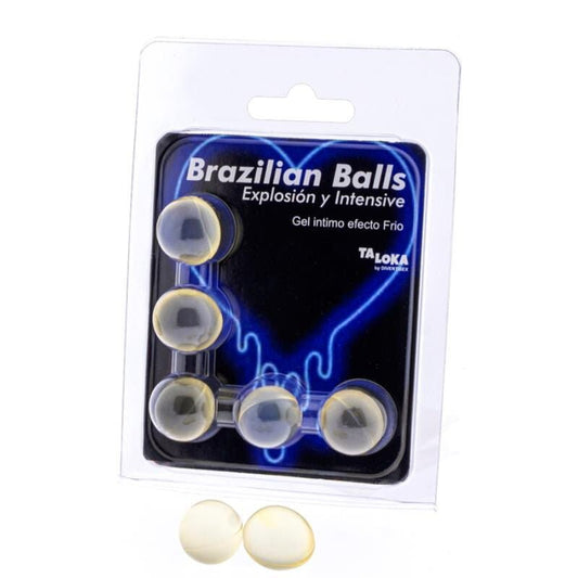 TALOKA - 5 BRAZILIAN BALLS COLD & VIBRATION EFFECT EXCITING GEL - Toys "n" Us