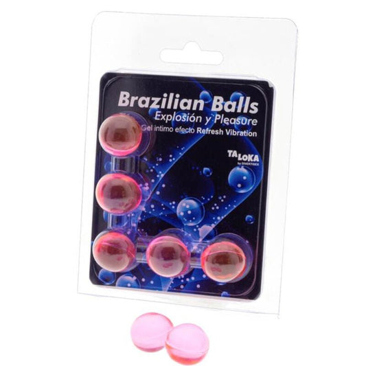 TALOKA - 5 BRAZILIAN BALLS REFRESH VIBRATING EFFECT EXCITING GEL - Toys "n" Us