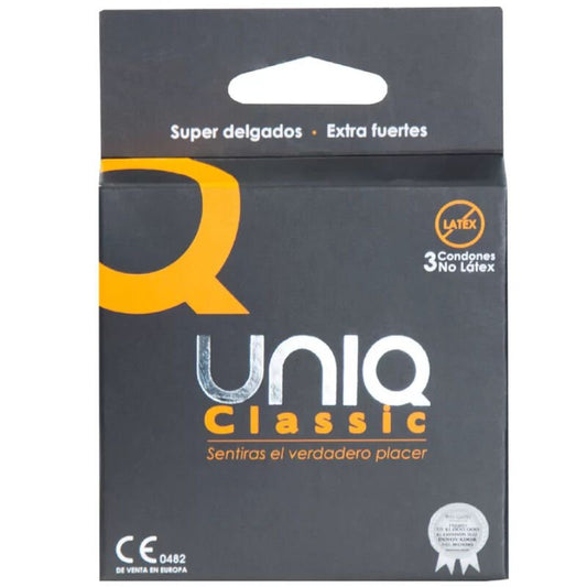 UNIQ - CLASSIC LATEX FREE CONDOMS 3 UNITS - Toys "n" Us