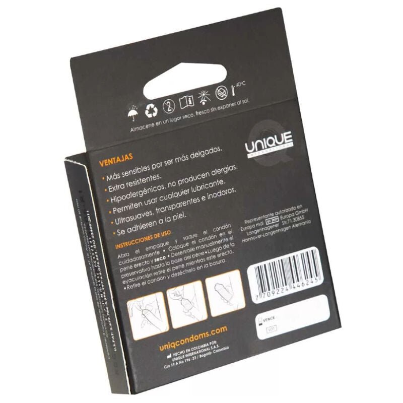 UNIQ - CLASSIC LATEX FREE CONDOMS 3 UNITS - Toys "n" Us