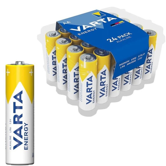 VARTA - ENERGY ALKALINE BATTERY AA LR6 PACK*24 BATTERIES - Toys "n" Us