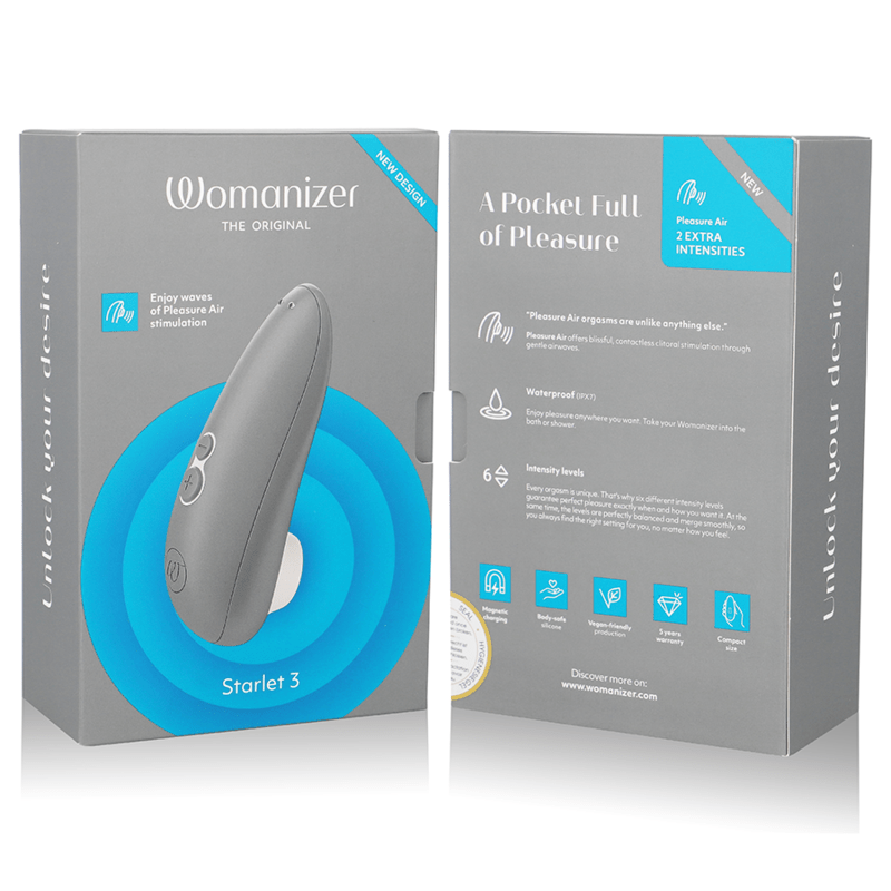 WOMANIZER - STARLET 3 CLITORAL STIMULATOR GRAY - Toys "n" Us